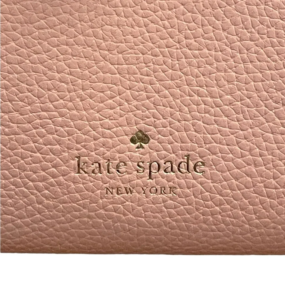 Kate Spade Hayes small satchel, crossbody, peppled leather, tea rose - Picture 2 of 11